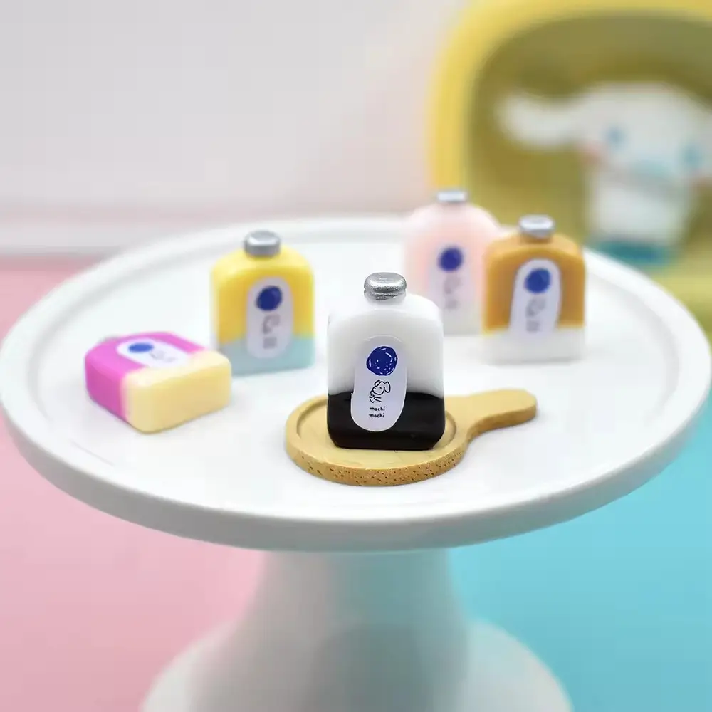하이 퀄리티 DIY 수지 액세서리 미니어처 음식과 현대 우유 차 음료 귀걸이 펜던트 인형 집 장난감 컵 테마