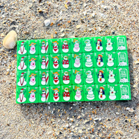 Juego de Fichas de Mahjong de Lujo con Diseño de Cascanueces y Muñeco de Nieve Grabado, con 10 Fichas Joker, para Noche de Juegos Navideños 2026, Nuevo