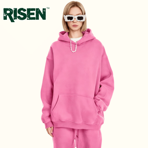 345克重磅运动服装制造商中国定制刺绣连帽衫500gsm羊毛可爱男士连帽衫 - Product Image 1