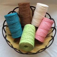 Prix usine décorer remplissage boîte cadeau emballage ficelle corde de raphia naturel coloré