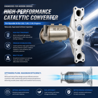 Konverter katalis performa tinggi knalpot Manifold untuk Hyundai Kia 2011 2017