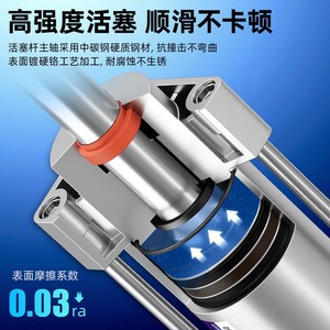 กระบอกลมนิวแมติก Qingze รุ่น SC50 ผลิตจากสแตนเลส 304 แบบมาตรฐานทั่วไป พร้อมการเชื่อมต่อแบบเกลียวภายใน - Product Image 4