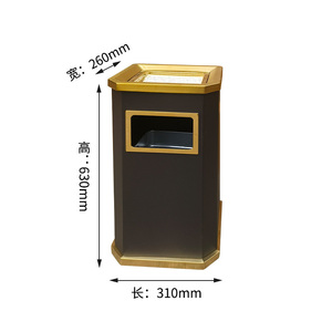 Immondizia commerciale di grande capacità in acciaio inox può Fast Food negozio/ufficio esterno pattumiera riciclabile contenitore all'ingrosso - Product Image 3