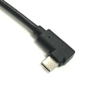 Kabel USB C ke USB C Sudut Kanan 90 Derajat PD 100W Pengisian Cepat Bentuk L Kabel Data Tipe C untuk iPhone 15 Samsung Laptop Switch 1M