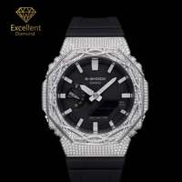Nouvelle montre de luxe en moissanite, style hip-hop, octogonale, pour homme, streetwear, cadeau de fête, accessoire de mode personnalisé