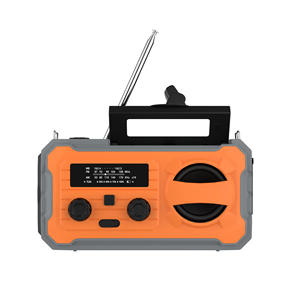 Multifunctional FM/AM Solar Hand-Crank Emergency Radio with 4000mAh Power Bank and Flashlight - Product Image 1