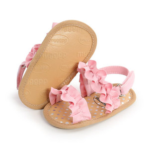 Summer Girl Shoes Toddler Flats Soft Anti-Slip Flower Lace First <strong>Walker</strong> Shoes Baby Sandal - Product Image 6