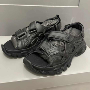 Sandales d'extérieur tendance - Chaussures de plage respirantes à bout ouvert de couleur unie - Chaussures plates antidérapantes de marque de luxe - Été - Product Image 2