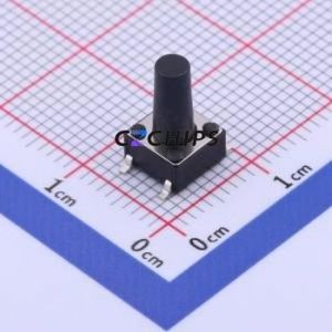 UK-B0228-G11-160 Tactile Switch SMD-4P,6x6mm Switch Single Pole Single Throw Round Button 1.6N Vertical Mount - Product Image 1