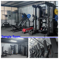 Presse à jambes compacte Hack Squat Combo 2 In1 Machine pour levées de mollet, poussées vers l'avant et entraînement à une jambe