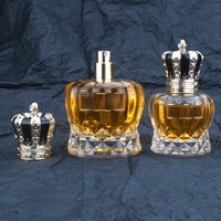 Bouteille de Parfum en Verre Ronde Personnalisée Style Rétro 50ml 100ml avec Capuchon en Alliage de Zinc, Surface Polie et Emballage Boîte pour Sérum de Soin
