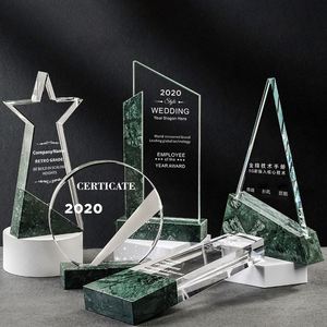 Ligue de personnalisation en gros d'usine, Trophée Trophée de marbre Bases Crystal Award/ - Product Image 1