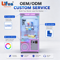 LIFUN Machine à griffes géante de 31 pouces, attrapeur de jouets en peluche blanc, machine de jeu d'arcade à prix gagnés
