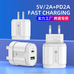 Chargeurs de téléphone double ports d'usine OEM <span class=keywords><strong>Chargeur</strong></span> mural USB C Type c Prise UE US Royaume-Uni <span class=keywords><strong>Chargeur</strong></span> de téléphone USB - Product Image 2