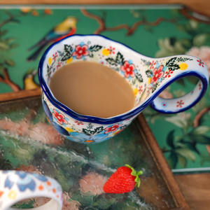陶瓷手绘咖啡牛奶杯，适合家庭聚会、送礼、派对等场合，环保设计，大容量 - Product Image 5