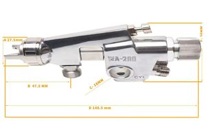Pistolet de pulvérisation automatique pneumatique pour peinture <span class=keywords><strong>Prona</strong></span> RA WA-101 & WA-200, revêtement de peinture pour bricolage automobile - Product Image 5