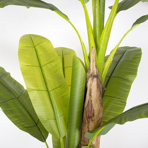 Grand arbre bananier tropical artificiel en pot, aspect réaliste, en plastique et tissu brillant, hauteur 80-280 cm, pour aménagement paysager et mariages - Product Image 3