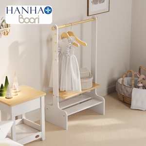 <span class=keywords><strong>Appendiabiti</strong></span> singolo semplice e compatto Boori all'ingrosso, con doppio portabiti per bambini, per camera da letto o soggiorno - Product Image 1