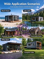 Maison conteneur portable entièrement personnalisée, cabine modulaire préfabriquée, plan de sol sur mesure pour bureau, bâtiment ou dortoir de travailleurs