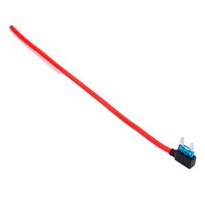 Supporto per fusibili a baionetta con lama impermeabile per Auto Auto WELFNOBL 10A-15A-20A Mini In linea con filo rosso a lama Standard - Product Image 3