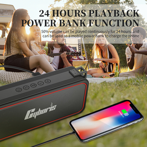 Altavoz Portátil Inalámbrico X7 de 20W, Impermeable IPX7, Bajos Profundos, Batería de 24H, 3600mAh, Compatible <span class=keywords><strong>con</strong></span> TF/AUX TWS Boombox - Product Image 4