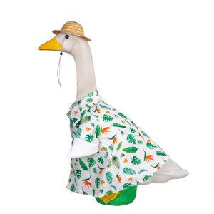 Clothes <b>Summer</b> Hawaiian Shirt Outfit for 23In Cement Goose Statue Beach Outdoor Patio Yard Lawn Art <b>Decoration</b> - Product Image 6