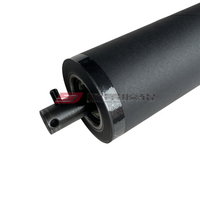Rouleau en caoutchouc EPDM noir avec impression UV, dureté Shore 35-40 Ra0.8, résistant aux solvants et aux huiles, adapté à toutes les presses d'impression offset.