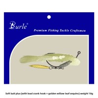 Leurre souple creux flottant personnalisé OEM pour crevettes, 9cm 12.5g, crevette marteau en PVC avec hameçon, leurres de pêche en eau salée et eau douce