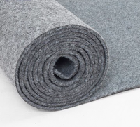Tapis en polyester gris écologique, imperméable, antibactérien, antidérapant, épais et moelleux, hauteur de poils de 10 mm, pour usage commercial, domestique et hôtelier