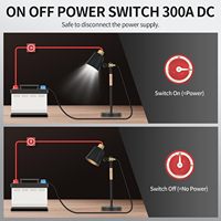 Interrupteur de coupure de batterie 300A 12V 24V 48V CC ON/OFF, isolateur de batterie étanche, coupe-circuit principal pour caravane 4x4