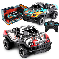Voitures RC 1:24, jouets 4x4, haute vitesse, télécommandées, 4 canaux, voitures de course RC, jouets tout-terrain avec éclairage