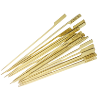 Lot de brochettes de barbecue jetables en bambou, bâtonnets alimentaires, vente en gros, usine chinoise, Teppo