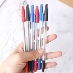 Hot Sale Very Cheap Promotional Simple Ballpoint Pen 1.0mm Logo Custom Wholesale Writing Plastic - Product Image 3