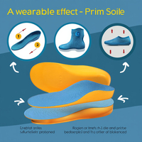 Coussinets et talonnettes souples en PU HL Super Soft, modèle HL116, pour enfants, orthopédiques, soulagement des pieds plats, inserts confortables