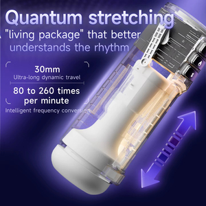 Entrenador de Dildo Realista Totalmente Automático, Copa de Masturbación Telescópica Interactiva para Sexo Oral <span class=keywords><strong>Masculino</strong></span>, Juguete Sexual para Adultos - Product Image 6