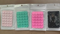 Support de téléphone portable à ventouse double face en silicone de qualité alimentaire 80 points d'adhérence, fixation mains libres pour bureau