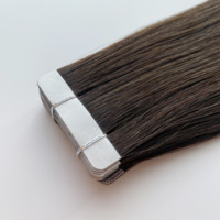 Extensions de cheveux chinoises Remy à bandes adhésives # 2 Extensions de cheveux double épaisseur, pointes alignées, cuticules intactes, lisses et douces, 14-24 pouces