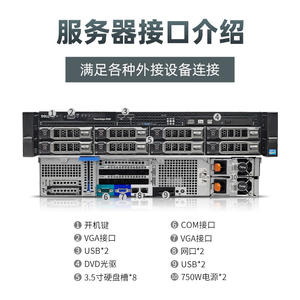 Server Rack-Mounted R520 Dual-Processor 2U per Virtualizzazione, Multi-Instance, Storage, Database ERP e <span class=keywords><strong>Cloud</strong></span> <span class=keywords><strong>Computing</strong></span> - Product Image 2