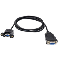 Cable convertidor personalizado de 2m USB 2,0 a DB9 RS232, controlador de adaptador SERIE DE CARGA RÁPIDA, aislamiento de goma ignífugo de cobre puro