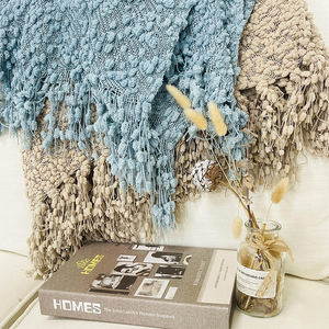 Logotipo personalizado suave textura sólida tapiz tiro felpa sofá manta tamaño King para cama - Product Image 4