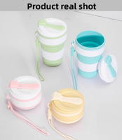 Gobelet pliable et portable XinStar, incassable, léger, en silicone, pour le camping, la randonnée et les pique-niques en plein air