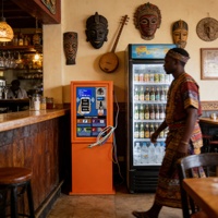 Distributeur Automatique Libre-Service WiFi 2025 à Monnayeur avec Option Câble de Recharge et Point d'Accès