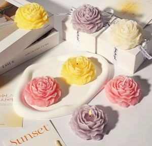 Vela Aromática con Forma de Flor de Peonía, Regalo Creativo para el Día de la Mujer, San Valentín, Navidad - <span class=keywords><strong>Cera</strong></span> de Soya - Product Image 4
