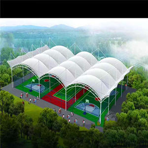 Structure d'ombrage de haute qualité pour carport, auvent, matériaux de toiture pour tentes tendues, structure en tissu tendu, toiture en PVDF - Product Image 5