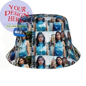 Casquette Bob Personnalisable à Motif Dessin Animé Imprimé Photo, Style Urbain Original, Chapeau d'Été pour la Plage et les Voyages, pour Hommes et Femmes, Usage Quotidien - Product Image 1