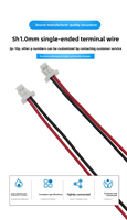 Cable de Altavoz KMD SH10 de 1.0 mm, Cable de Batería con Código de Color; Conectores de Cable Electrónico de 2P-9P (Longitudes de 50-300 mm)