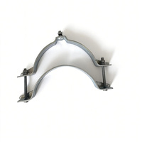 Collier de serrage pour câble à fibre optique galvanisé à chaud pour poteau, raccord électrique, attache de câble pour matériel de ligne de poteau