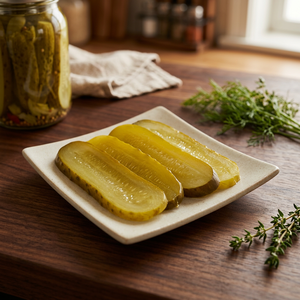 Premium Long Sliced Spicy <b>Pickled</b> Gherkins Vinegar | Burger <b>Pickle</b> Slices | Glass <b>Jar</b> | OEM Private Label | Export Quality | 3 - Product Image 5