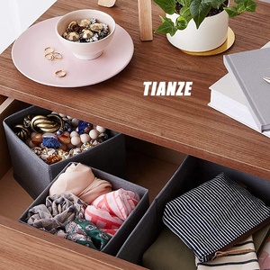 6 gói không dệt ráp đồ lót ngăn kéo tổ chức tủ quần áo tủ quần áo tổ chức thiết lập vải lưu trữ hộp cho áo ngực vớ Tie - Product Image 6