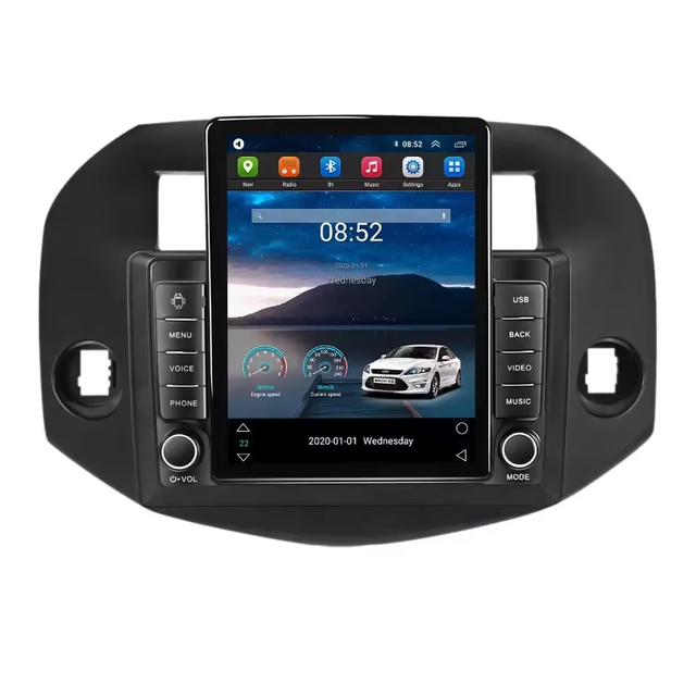 Tesla Android 13 8+128G Carplay Gps Navigator for Toyota RAV4 2005-2013 Car Stereo Android GPS BT 360 Camera Car Video